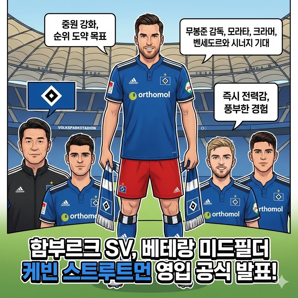 함부르크, 케빈 스트루트먼선수 영입 공식 발표